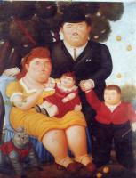 Botero, Fernando - Abstract oil painting.